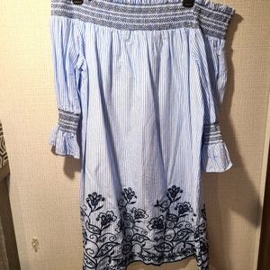 Off the shoulder midi dress